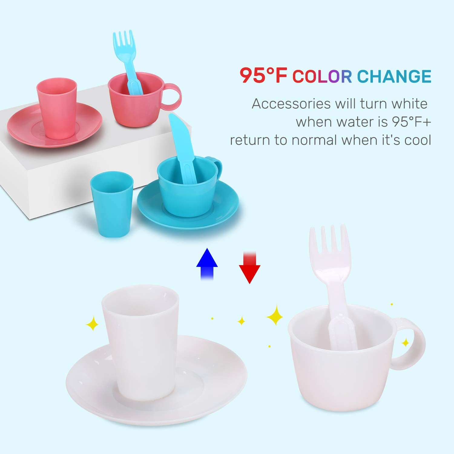  CUTE STONE Color Changing Play Kitchen Sink Toys, Children  Electric Dishwasher Playing Toy with Running Water,Upgraded Real Faucet and  Play Dishes,Pretend Play Kitchen Toys for Kids Boys Girls : Toys 