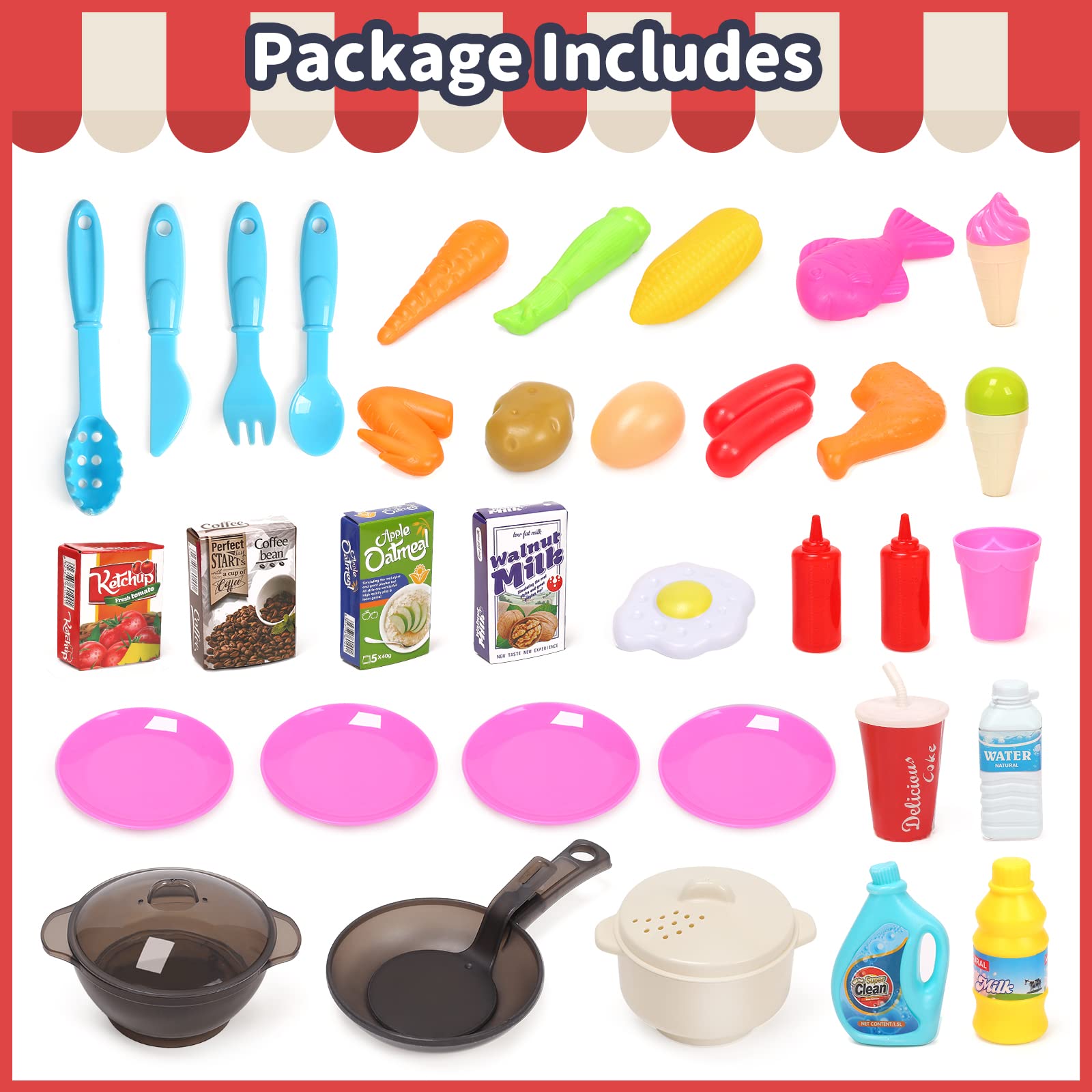 Children's Play Kitchen Toys, Baby Girls Cooking Pots, Boys And Girls  Cooking Simulation Kitchenware, Birthday Gifts